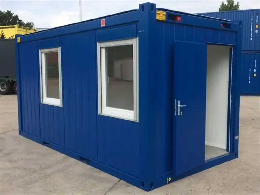 geisoleerde zeecontainer Winters 4,9 x 2,4m - 16ft Bureaucontainers
