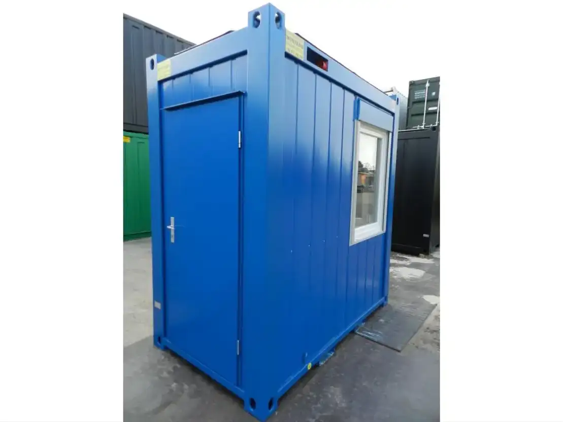 geisoleerde zeecontainer Winters 1,4 x 2,4m - 5ft Bureaucontainers