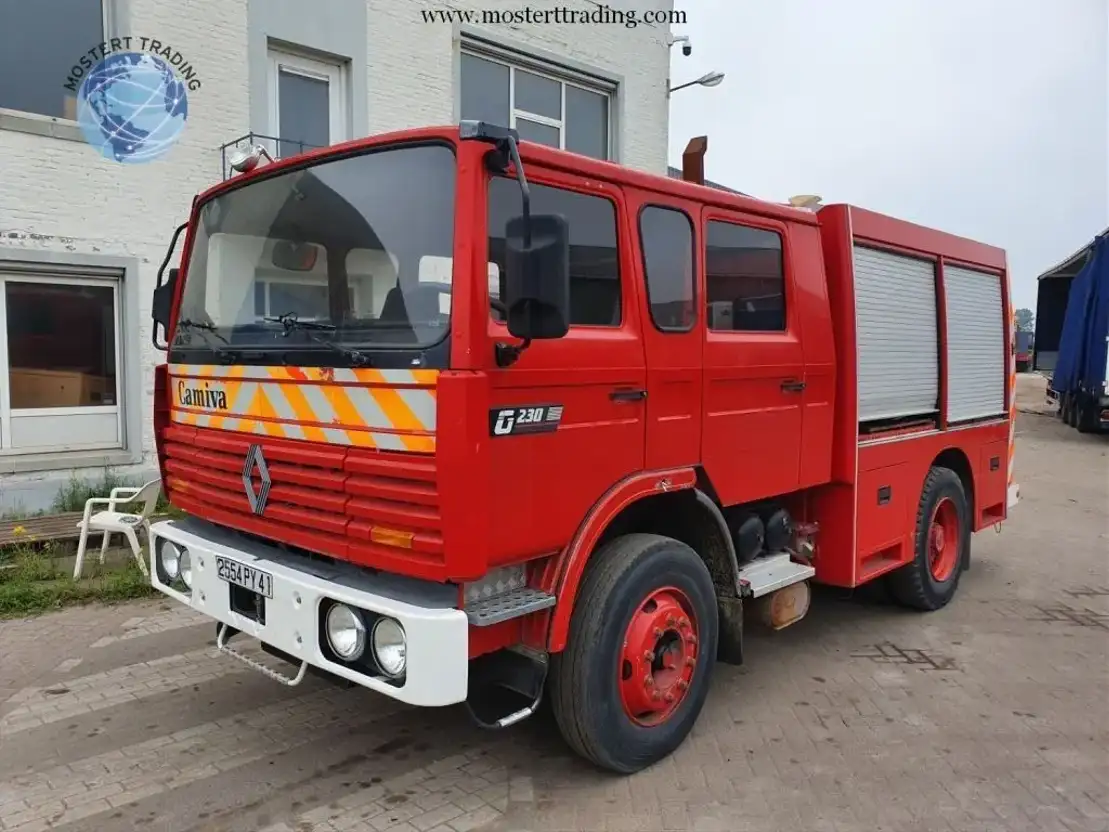 brandweerwagen vrachtwagen Renault G230 - Manual Gear - NEW CONDITION 1990