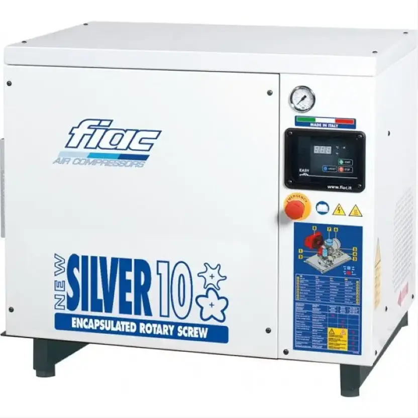 FIAC New Silver 10 Silent 7.5 kW 860 L / min 10 bar Elektrische Schroefcompressor