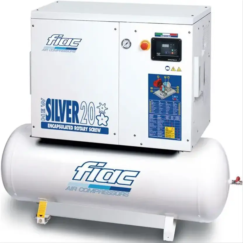 FIAC High Quality Silent Schroefcompressoren met luchtketel