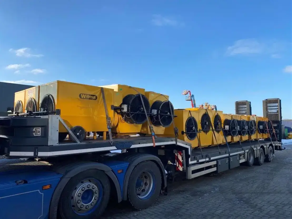 BV 385 Kachel 110 kW 8200 m3 / h Air Diesel Industrial Heater