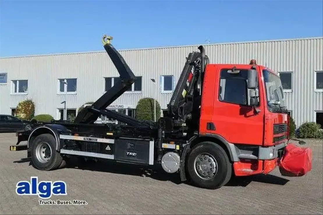 DAF AE75, Kran Hiab 090-2, Seilwinde, Wenig KM