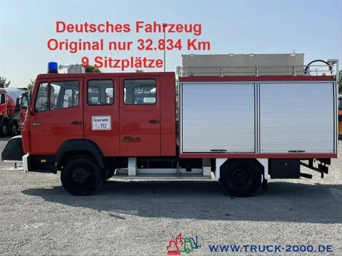 Mercedes-Benz 814 D Metz Feuerwehr Löschfahrzeug 32TKM 9Sitzer