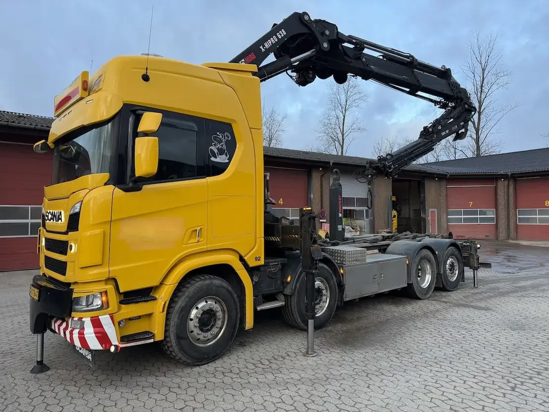 Scania R650 Hiab 638 jib